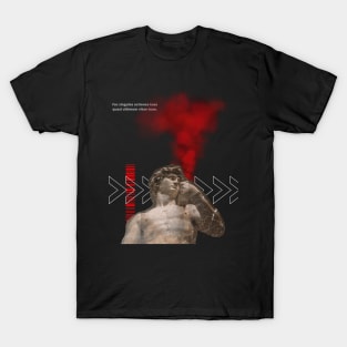 black modern aestethic streetwear T-Shirt